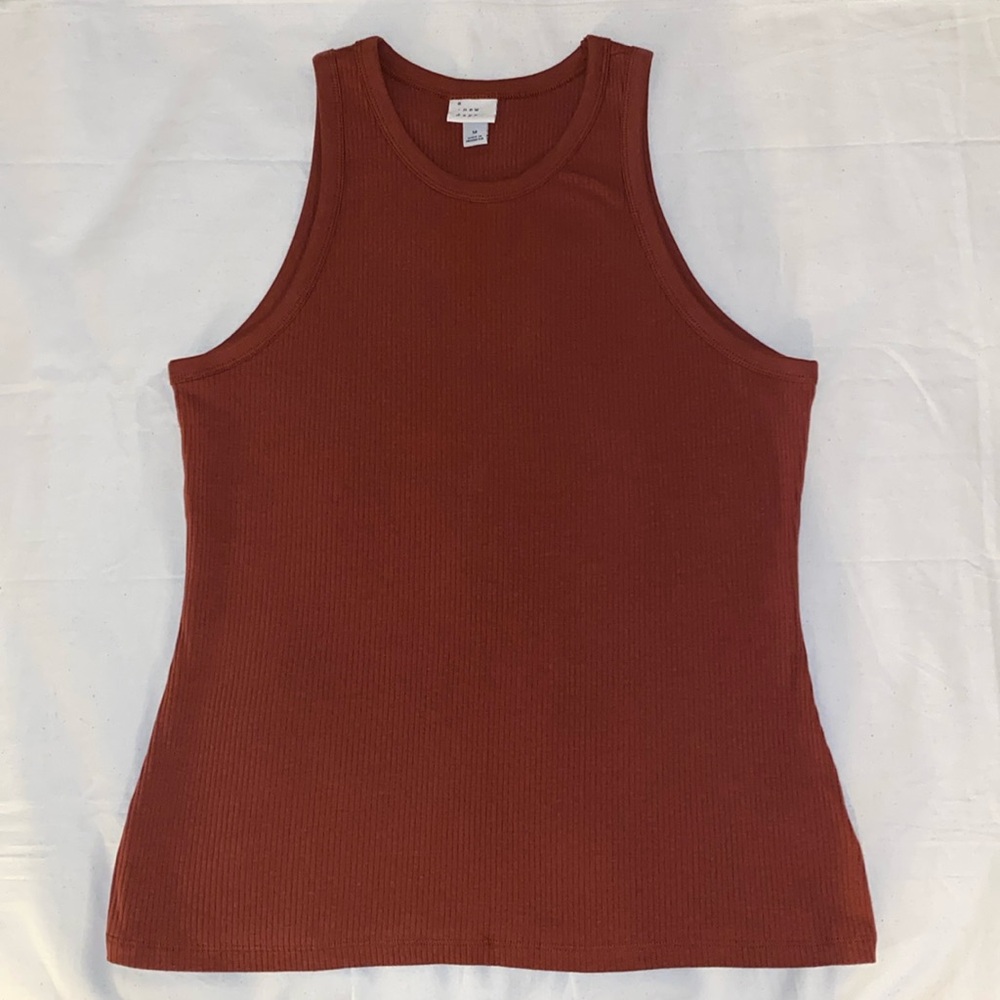 A New Day Ribbed Rust Tank - Picture 5 of 10